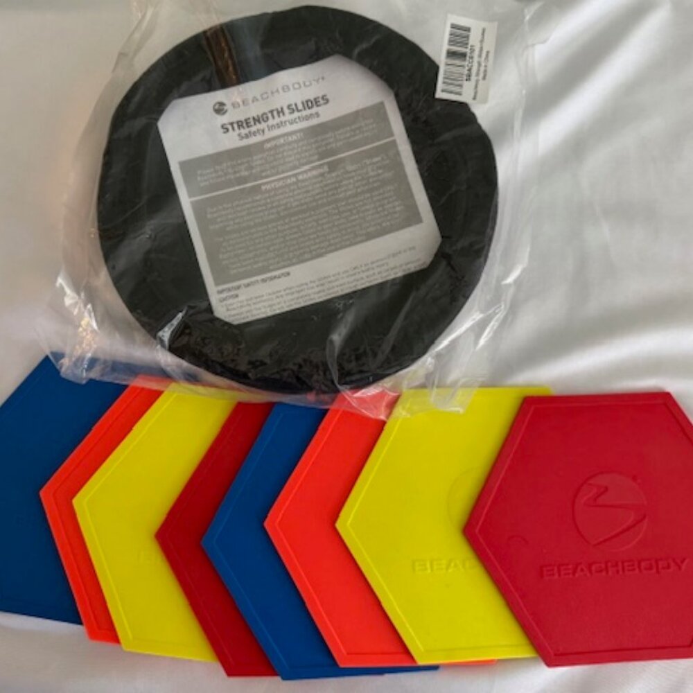 Beachbody Home Workout Accessory Bundle | Strength Slides & Agility Markers